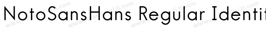 NotoSansHans Regular Identity H字体转换